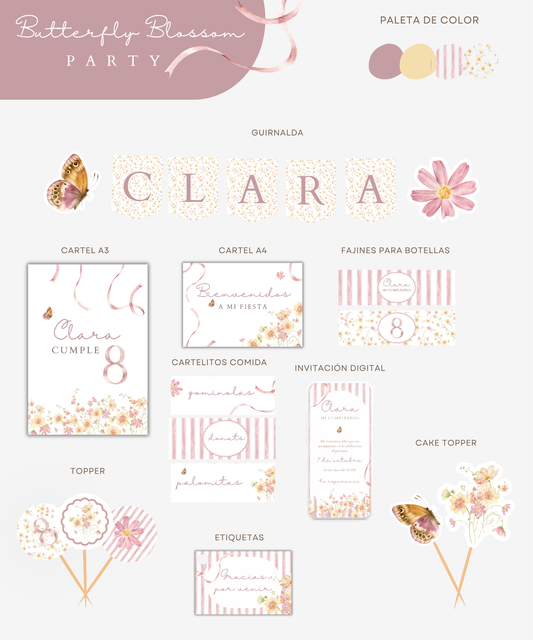 Pack cumpleaños Butterfly Blossom