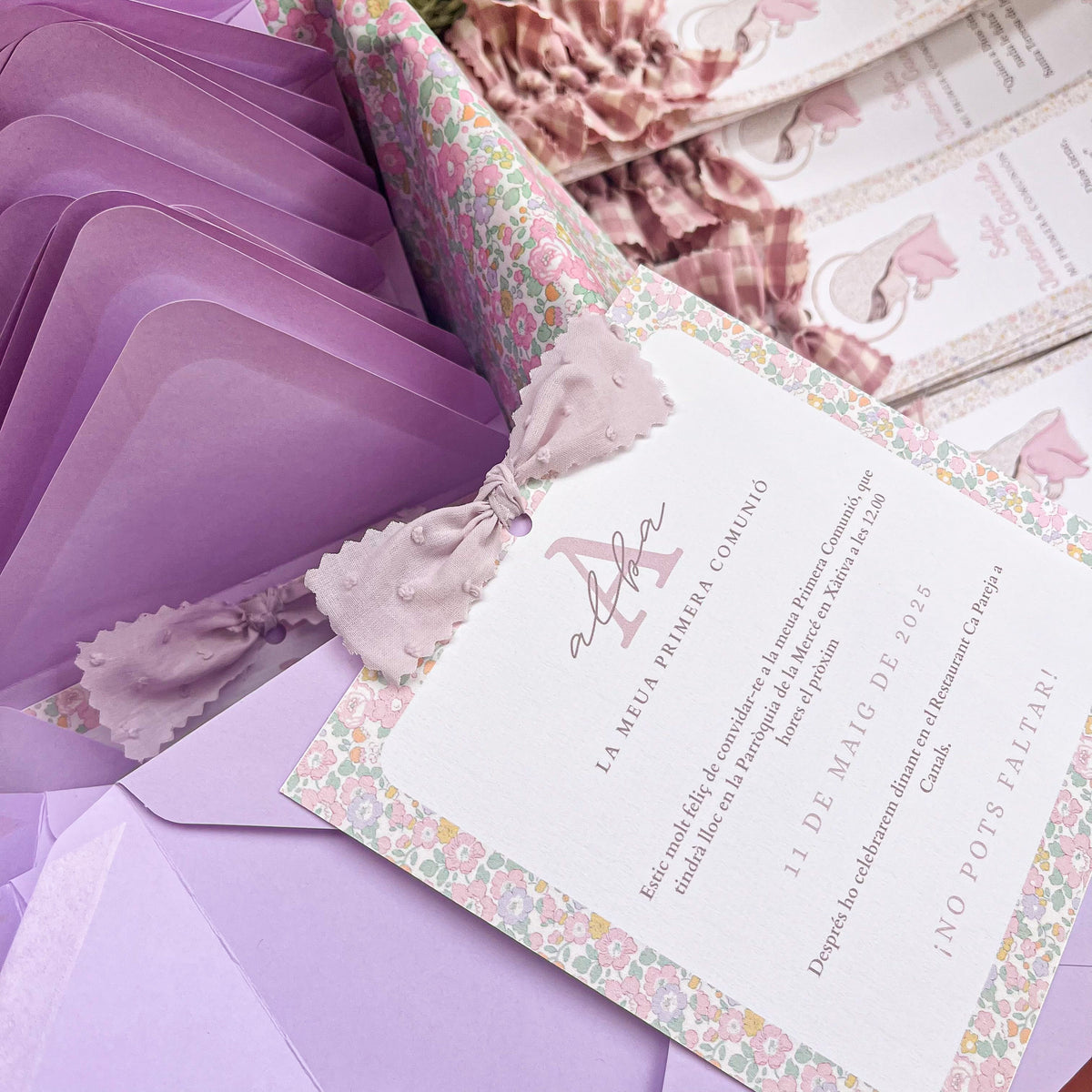 Invitación simple cuadrada
