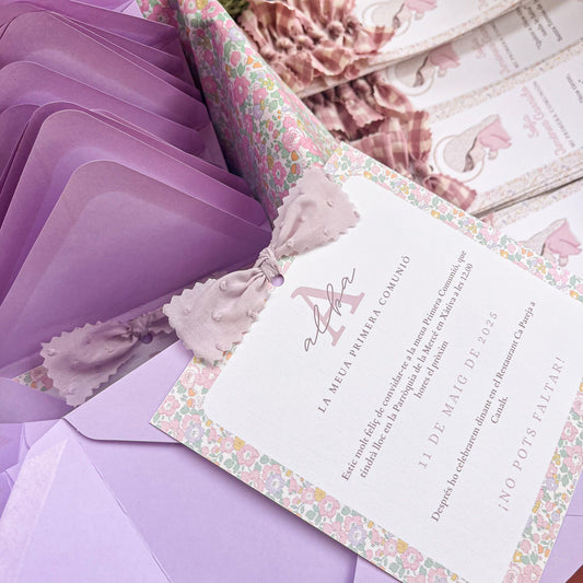 Invitación simple cuadrada