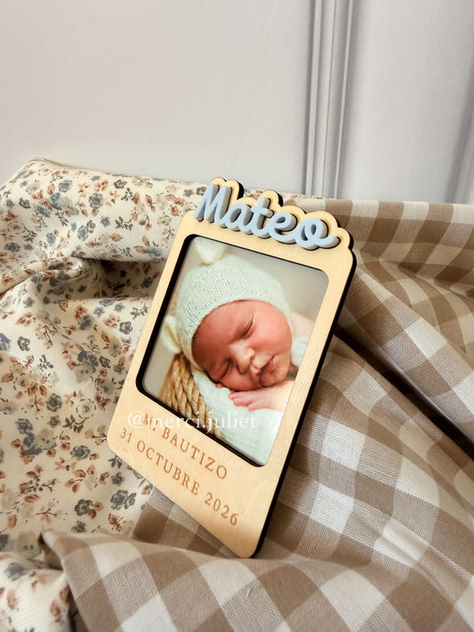 Marco de fotos personalizado con nombre